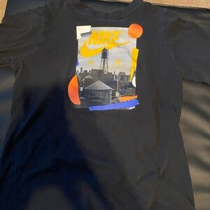 Nike Tee with Black and Multicolor Design
